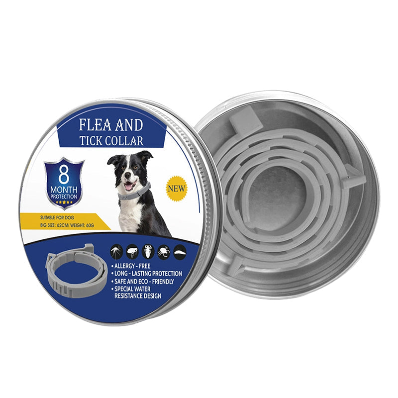 Tick and flea protection collar
